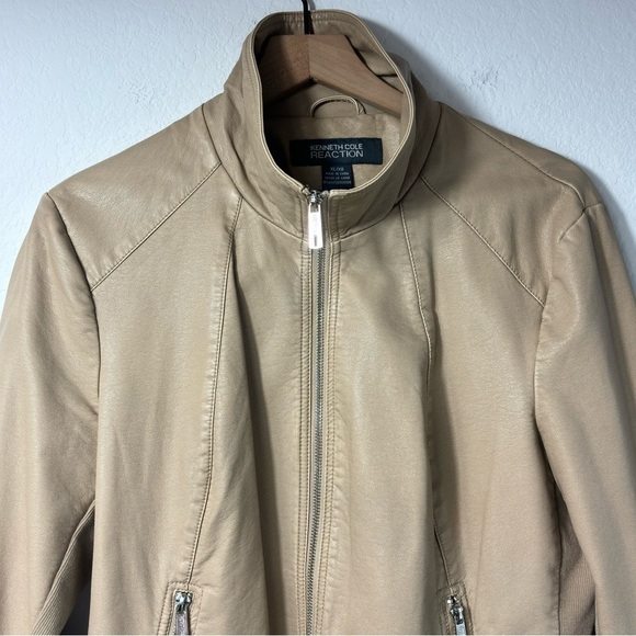 KENNETH COLE REACTION WOMEN XL BEIGE LONG SLEEVE ZIP UP JACKET - Picture 5 of 7